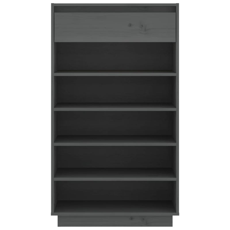 Schoenenkast 60X34X105 Cm Massief Grenenhout