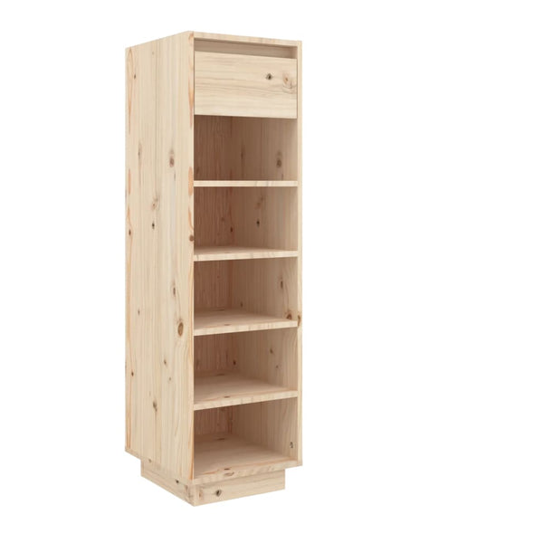 Schoenenkast 30X34X105 Cm Massief Grenenhout