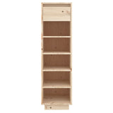 Schoenenkast 30X34X105 Cm Massief Grenenhout