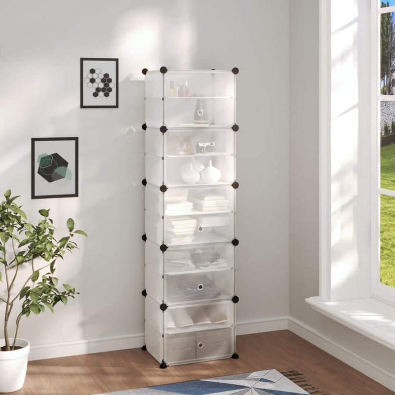 Schoenenrek 44X31,5X153,5 Cm Polypropeen Transparant