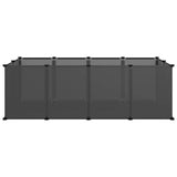 Dierenhok Klein 144X74X46,5 Cm Polypropeen En Staal