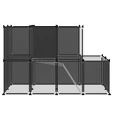 Dierenhok Klein 142X74X93 Cm Polypropeen En Staal