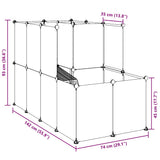 Dierenhok Klein 142X74X93 Cm Polypropeen En Staal