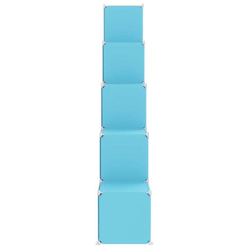 Kinderopbergmeubel Met 15 Vakken Polypropeen Blauw
