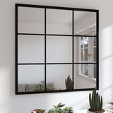 Wandspiegels 2 St 100X60 Cm Metaal Zwart