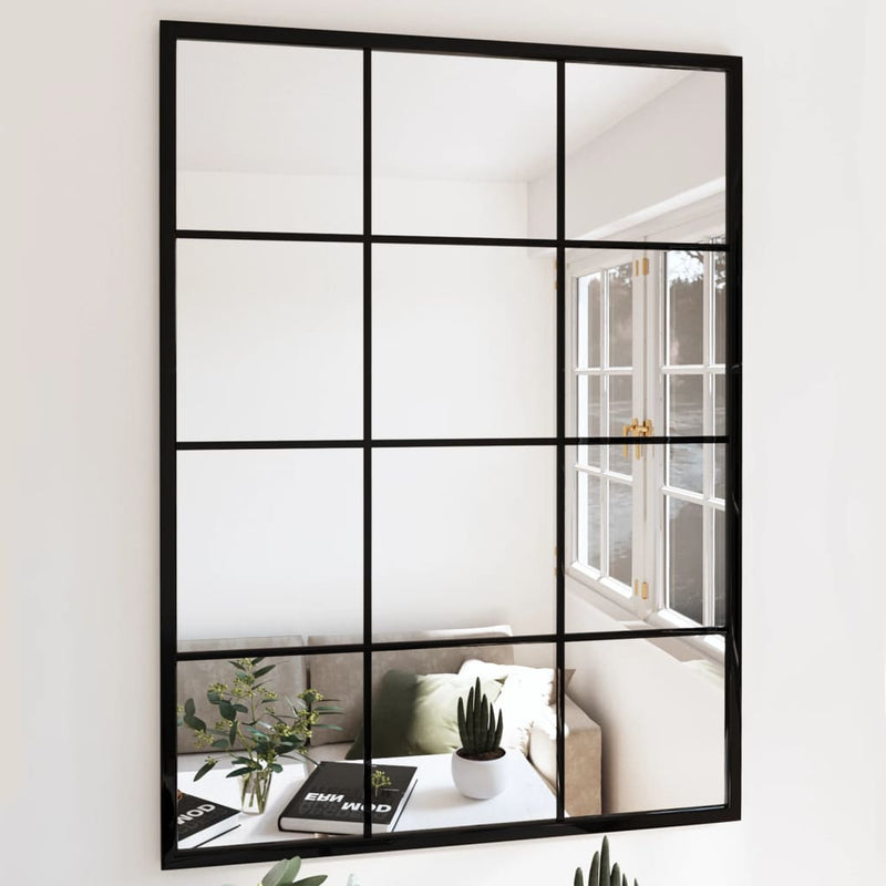 Wandspiegels 2 St 100X60 Cm Metaal Zwart