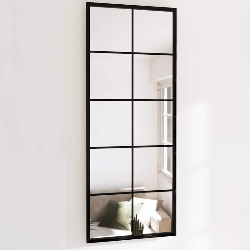 Wandspiegels 2 St 100X60 Cm Metaal Zwart