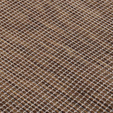 Buitenkleed Platgeweven 100X200 Cm Bruin Wit