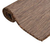 Buitenkleed Platgeweven 200X280 Cm Bruin Grijs Sonoma