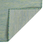 Buitenkleed Platgeweven 200X280 Cm Turquoise