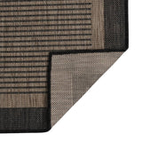 Buitenkleed Platgeweven 100X200 Cm Donkerbruin