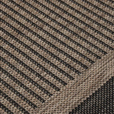 Buitenkleed Platgeweven 100X200 Cm Donkerbruin