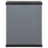 Tuinafvalkast 68X40X85 Cm Polypropeen Grijs En Zwart