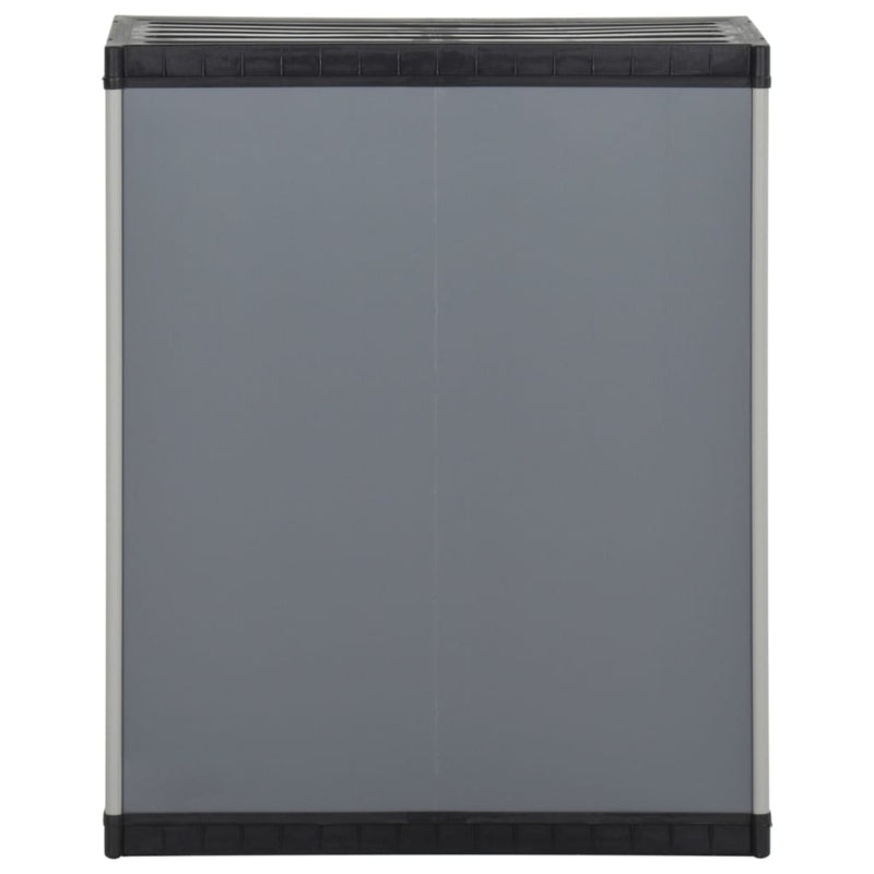 Tuinafvalkast 68X40X85 Cm Polypropeen Grijs En Zwart