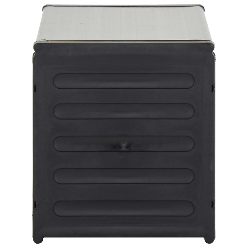 Tuinafvalbak 85X34X40 Cm Grijs Wit