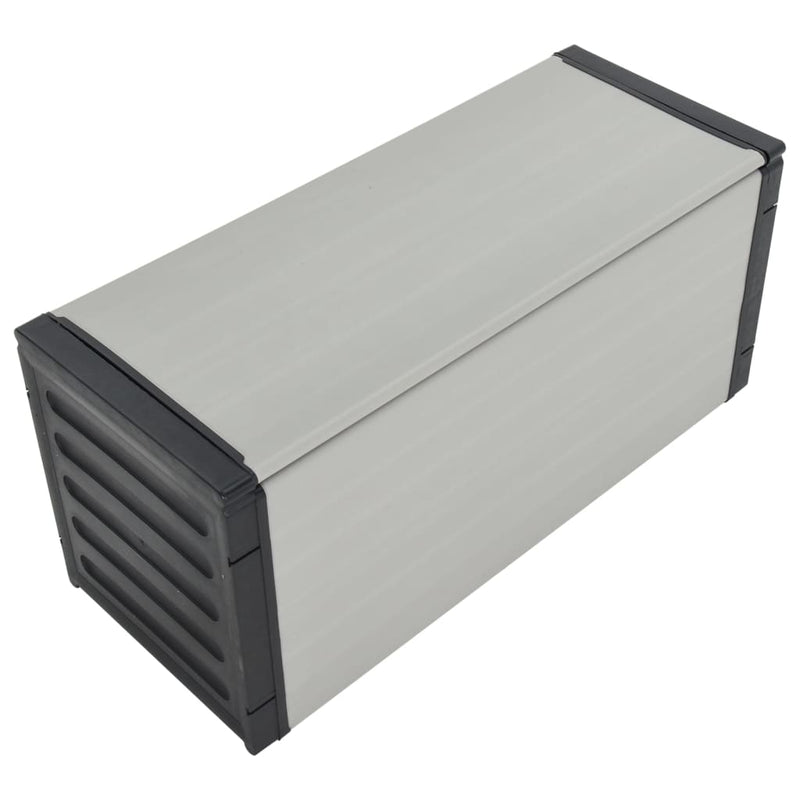 Tuinafvalbak 85X34X40 Cm Grijs Wit