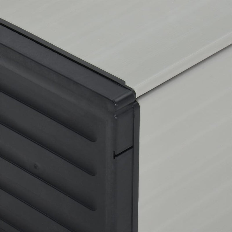 Tuinafvalbak 85X34X40 Cm Grijs Wit