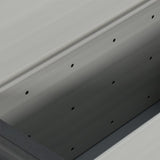 Tuinafvalbak 85X34X40 Cm Grijs Wit