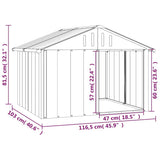 Hondenhok 116,5X103X81,5 Cm Gegalvaniseerd Staal