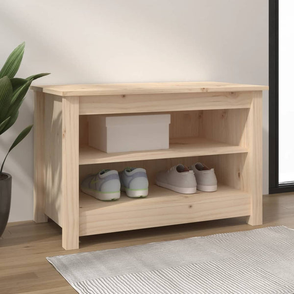 Schoenenbank 70X38X45,5 Cm Massief Grenenhout
