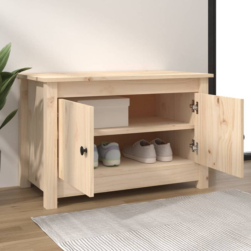 Schoenenkast 70X38X45,5 Cm Massief Grenenhout