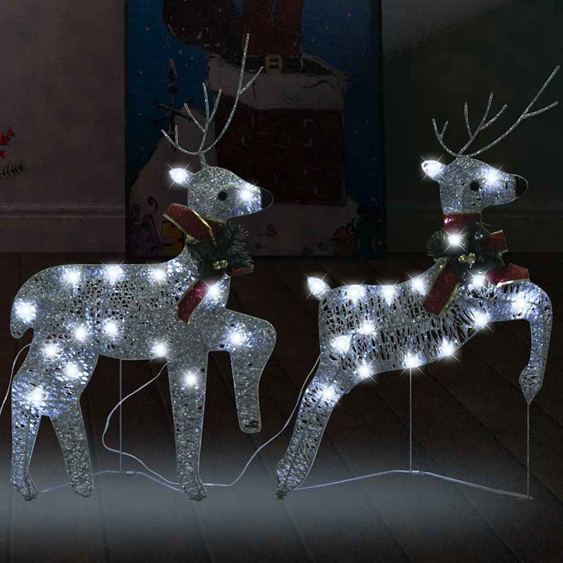 Kerstrendieren 40 Led's Kleurig