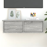 Wandkast 60X26X18,5 Cm Bewerkt Hout Artisanaal Eikenkleur