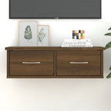 Wandkast 60X26X18,5 Cm Bewerkt Hout Artisanaal Eikenkleur