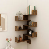 Wandhoekplank 40 X 40 X 49,5 Cm Bewerkt Hout