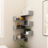 Wandhoekplank 40 X 40 X 49,5 Cm Bewerkt Hout