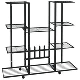 Bloemenstandaard Met Wielen 94,5X24,5X91,5 Cm Ijzer
