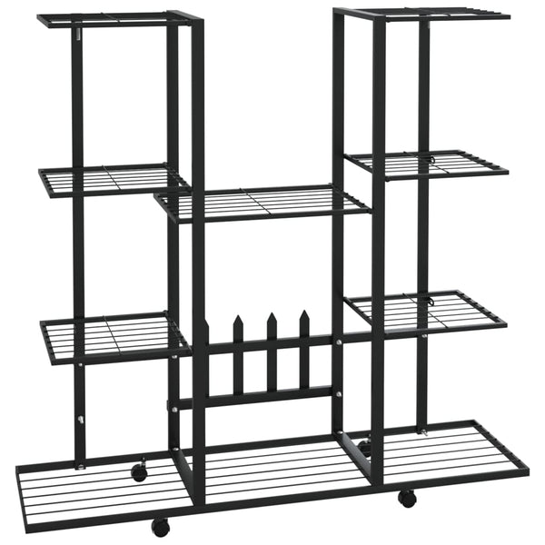 Bloemenstandaard Met Wielen 94,5X24,5X91,5 Cm Ijzer