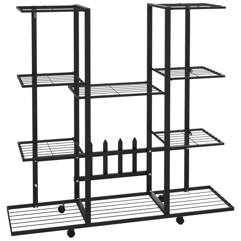 Bloemenstandaard Met Wielen 94,5X24,5X91,5 Cm Ijzer