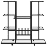 Bloemenstandaard Met Wielen 94,5X24,5X91,5 Cm Ijzer