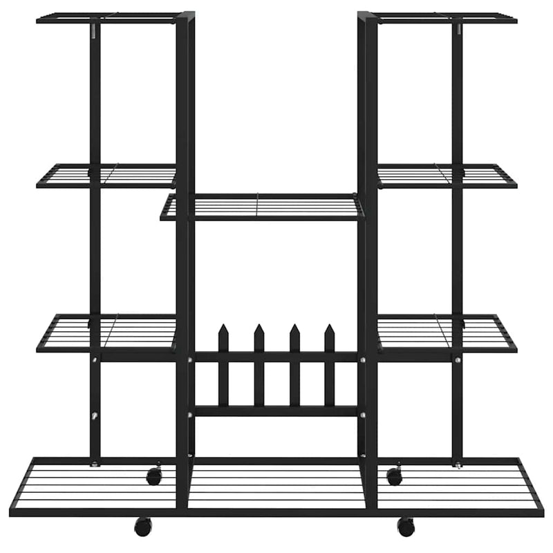 Bloemenstandaard Met Wielen 94,5X24,5X91,5 Cm Ijzer