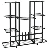 Bloemenstandaard Met Wielen 94,5X24,5X91,5 Cm Ijzer