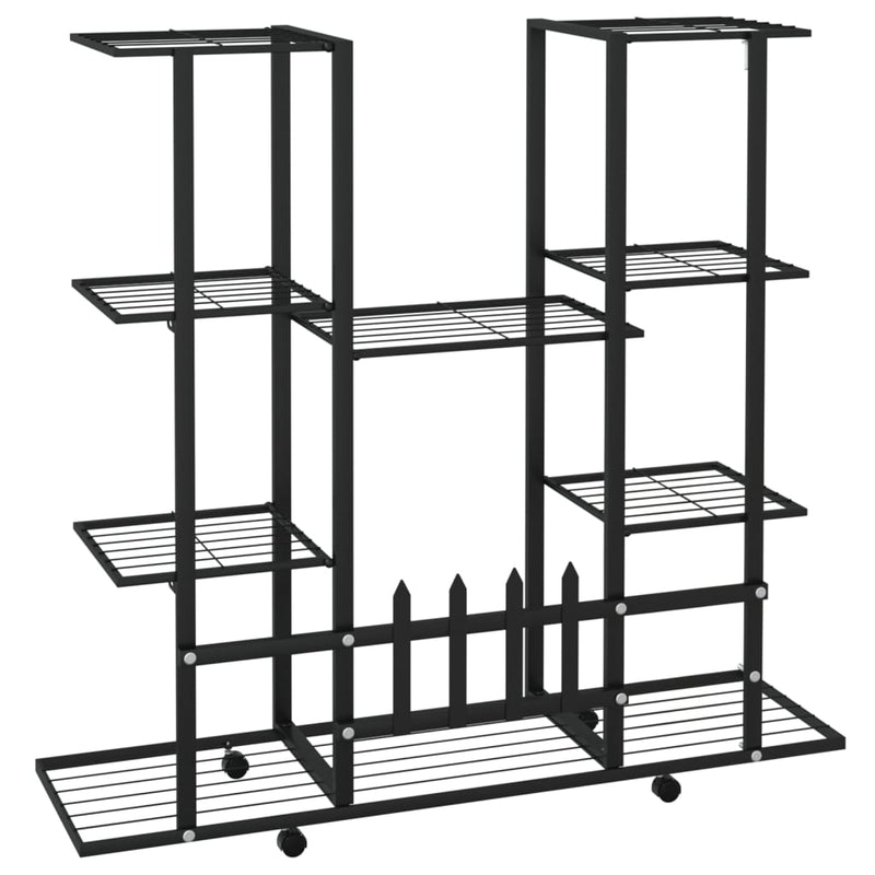 Bloemenstandaard Met Wielen 94,5X24,5X91,5 Cm Ijzer