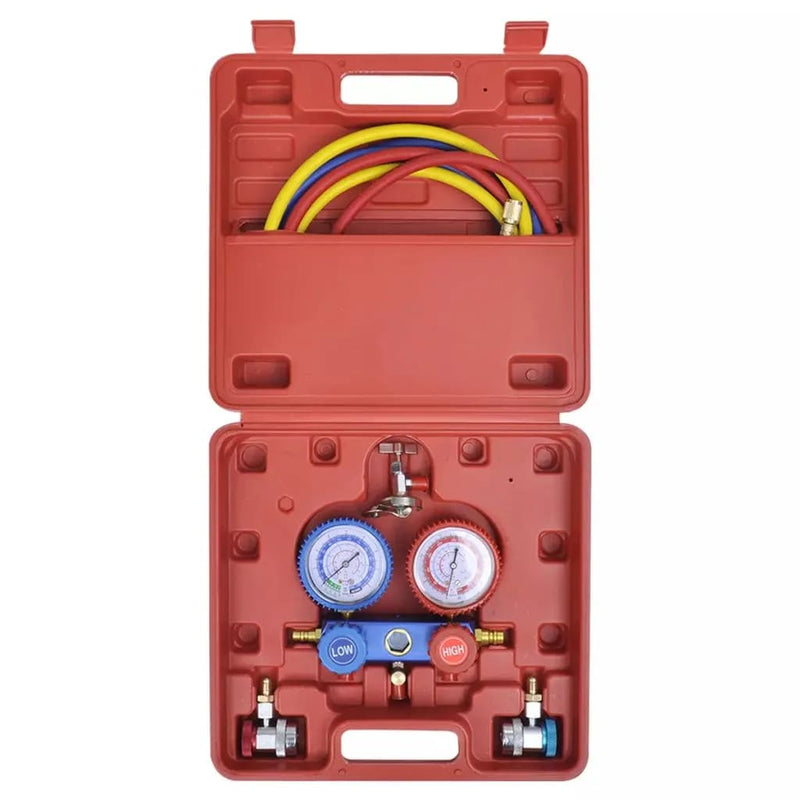 Vacuümpomp 50 L/Min Met 2-Voudige Manometerset