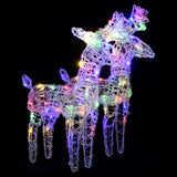 Kerstversiering Rendieren En Slee 240 Led's Acryl