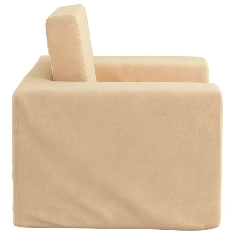 Kinderslaapbank Zacht Pluche Kleurig