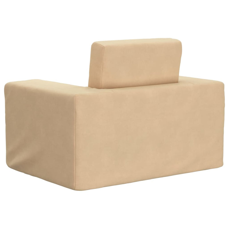 Kinderslaapbank Zacht Pluche Kleurig