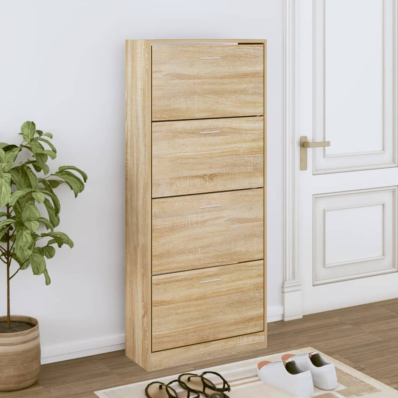 Schoenenkast 63X24X Bewerkt Hout Kleurig Sonoma Eiken
