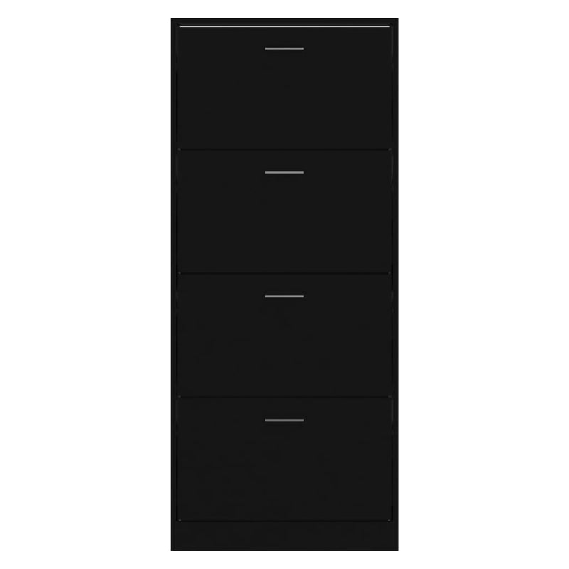 Schoenenkast 63X24X Bewerkt Hout Zwart