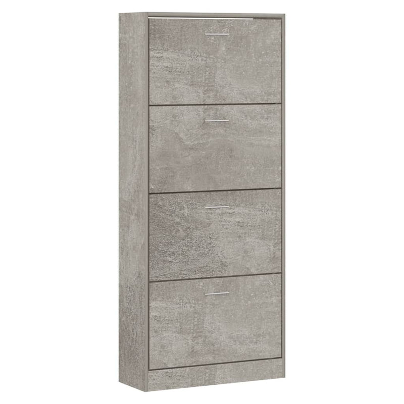Schoenenkast 63X24X Bewerkt Hout Betongrijs