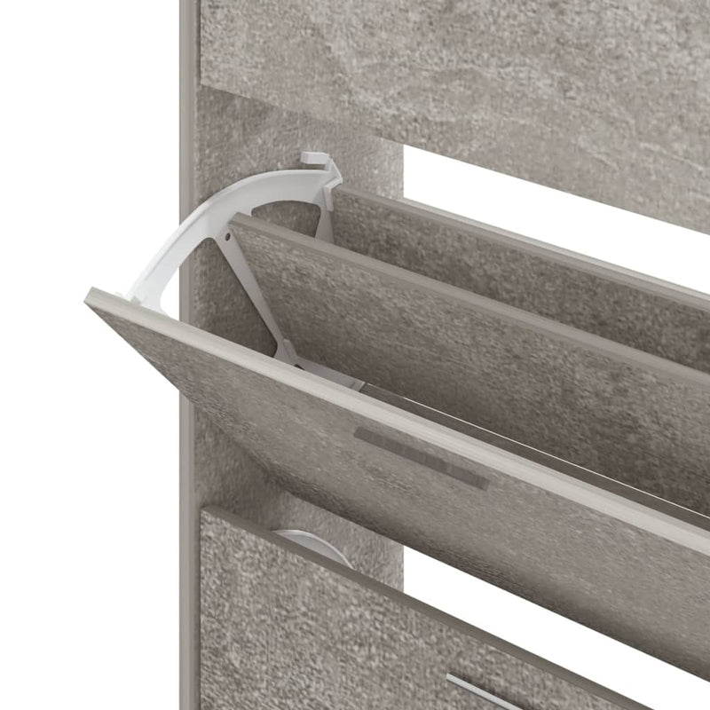 Schoenenkast 63X24X Bewerkt Hout Betongrijs