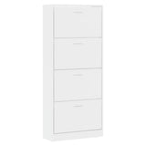 Schoenenkast 63X24X Bewerkt Hout Hoogglans Wit