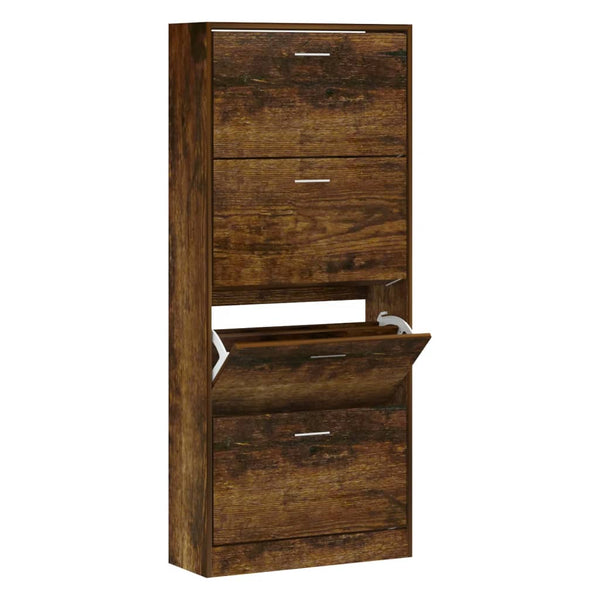 Schoenenkast 63X24X Bewerkt Hout Kleurig Gerookt Eiken