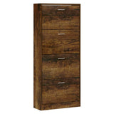 Schoenenkast 63X24X Bewerkt Hout Kleurig Gerookt Eiken
