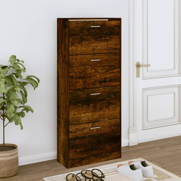 Schoenenkast 63X24X Bewerkt Hout Kleurig Gerookt Eiken