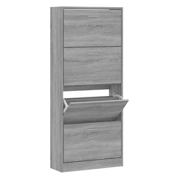 Schoenenkast 63X24X Bewerkt Hout Grijs Sonoma